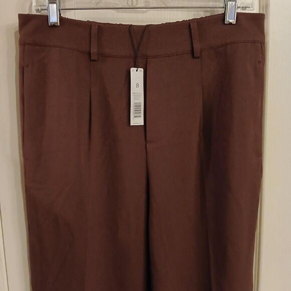 BNWT Nic + Zoe Redwood Wide Leg Pleated Dress Pants Size 8 Office - Picture 2 of 6